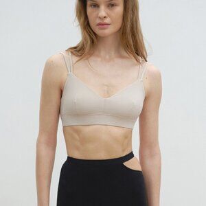 Norba Sports Bra - Norba Strappy Bralette in Nude
